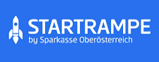 Startrampe Logo mit blauem BG zugeschnitten